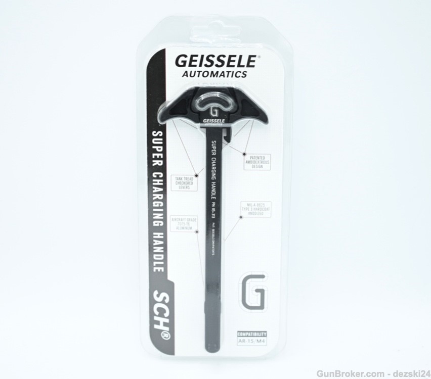 AR15/M4 GEISSELE SUPER CHARGING HANDLE SCH NEW FHN COLT S&W ACR RUGER SIG!-img-3