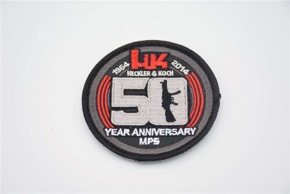 HECKLER& KOCH HK MP5 PATCH 50 YEAR ANNIVERSARY 1964-2014 HOOK/LOOP BACKING-img-0