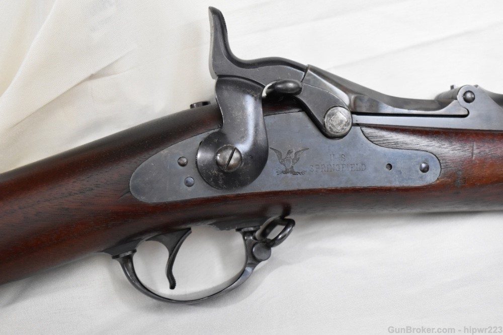 US Springfield Trapdoor 45-70 Model 1884 made in 1889  MUSEUM CONDITION -img-50