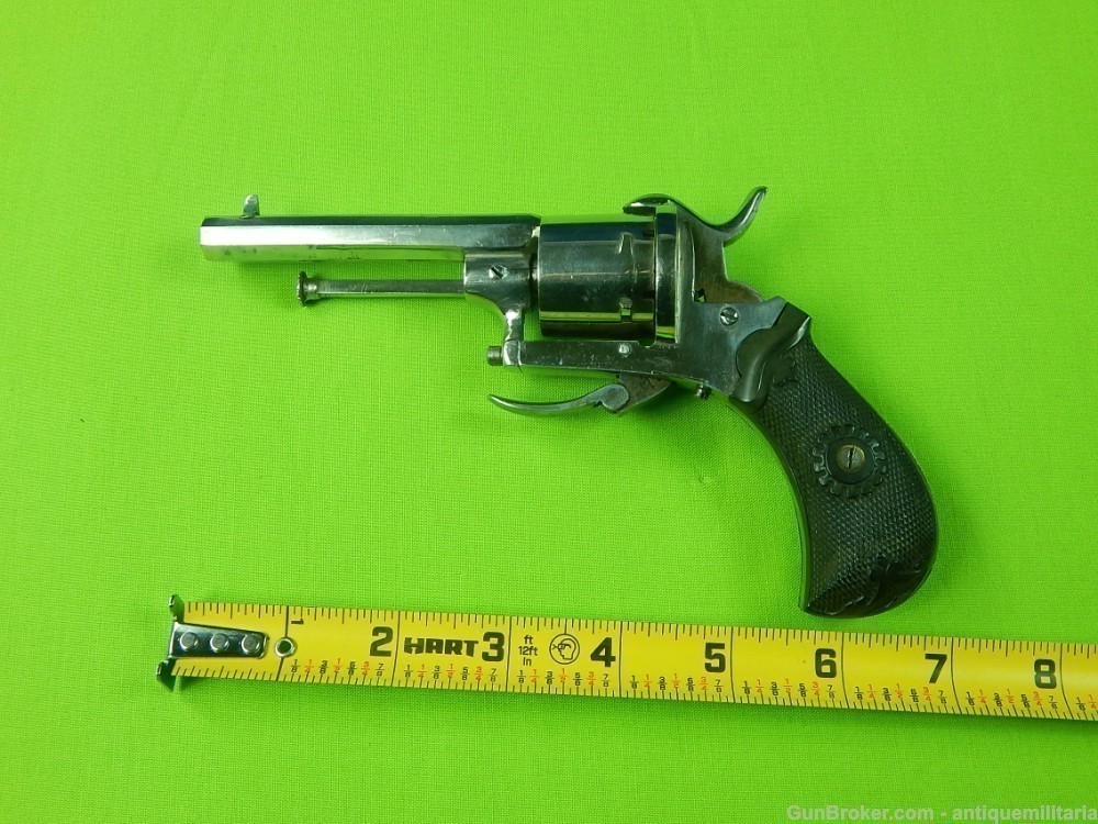 Antique European Small Pinfire Revolver Near Mint-img-15