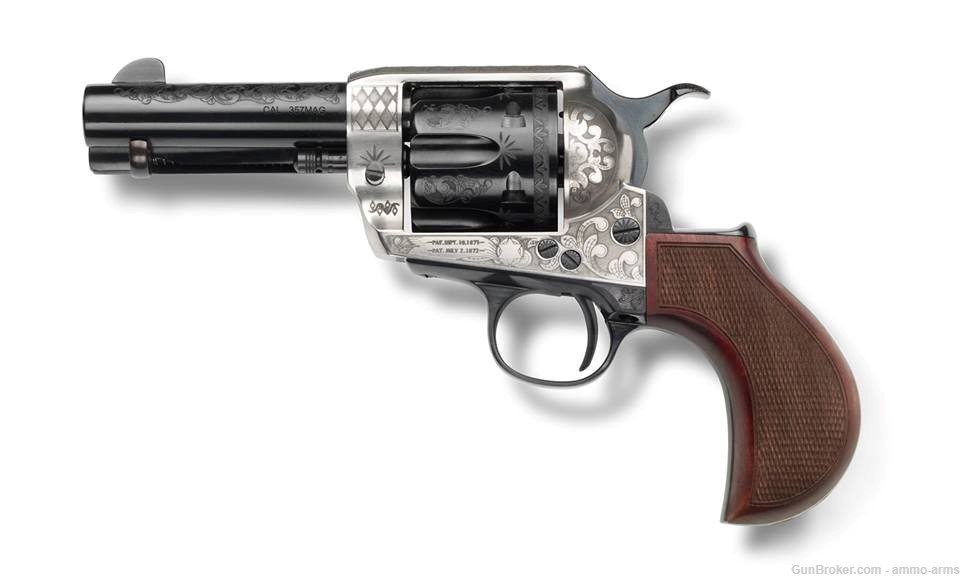 E.M.F. 1873 GWII DLX Alchimista Jr .45 Colt 3.5" Engraved GW45AJ312NMCWL-img-1