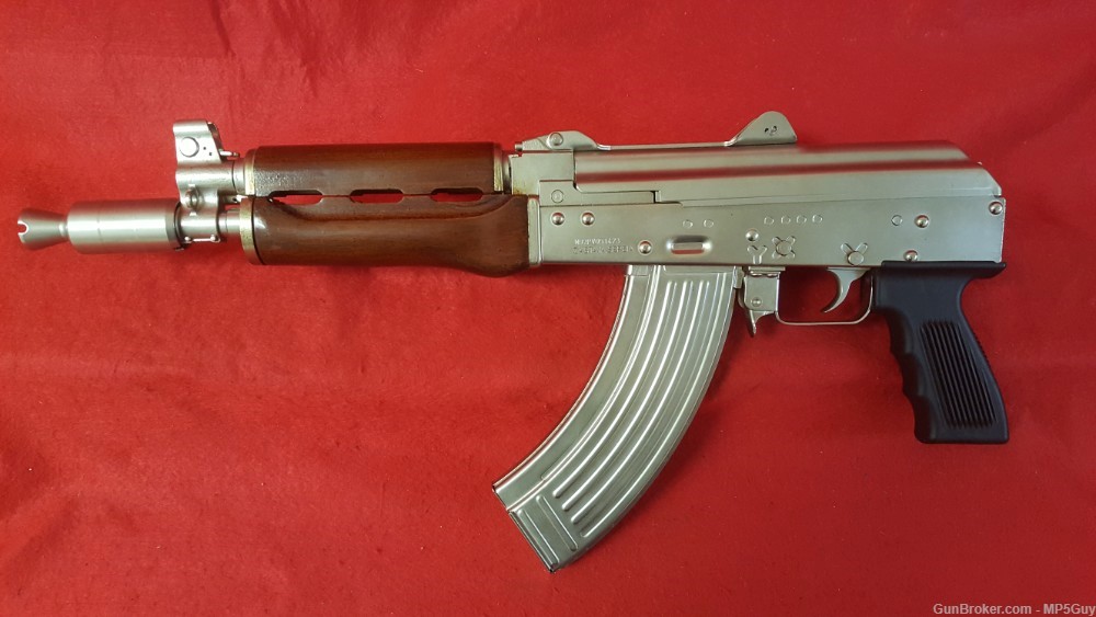 [e5416] Zastava M92 PV Pistol Nickel Plated 7.62x39-img-1