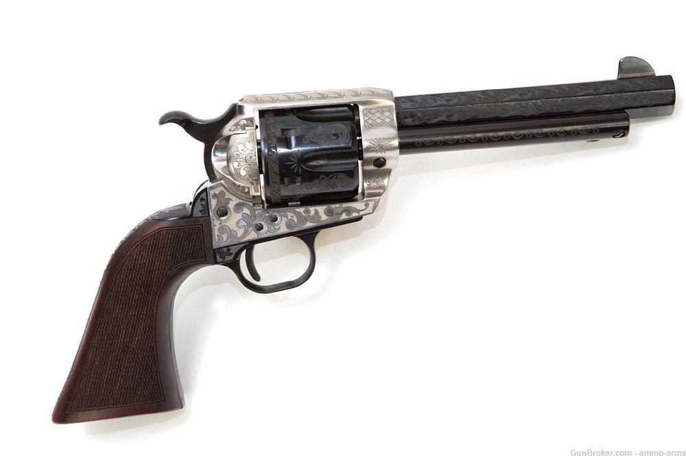 E.M.F. 1873 GWII DLX Alchimista III .45 Colt 5.5" Engraved GW45ALO512NMCW-img-1