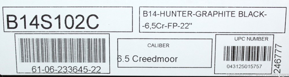 NIB BERGARA B-14 HUNTER BOLT RIFLE, 6.5 CREEDMOOR, 22" BRL, 4 RND, B14S102C-img-9