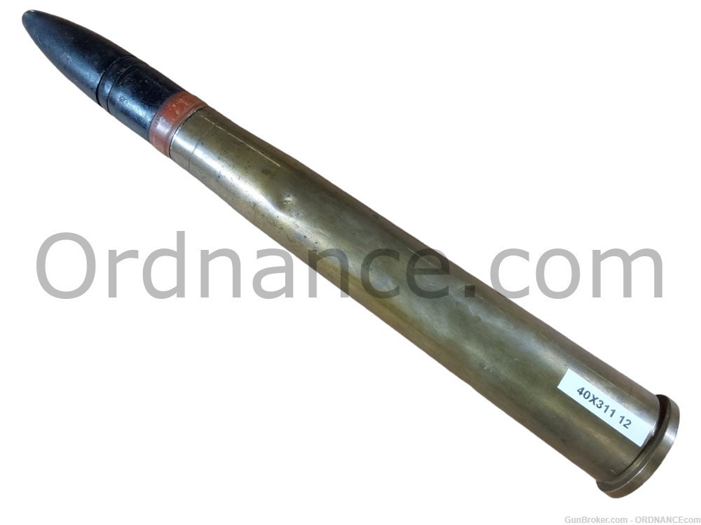 40mm US Army WWII M81 AP round Bofors L/60 40x311mm anti-surfac inert shell-img-1