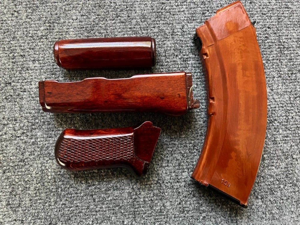 Rare Original Bulgarian Milled SAM7SF Handguard Set + Matching Pistol Grip-img-7
