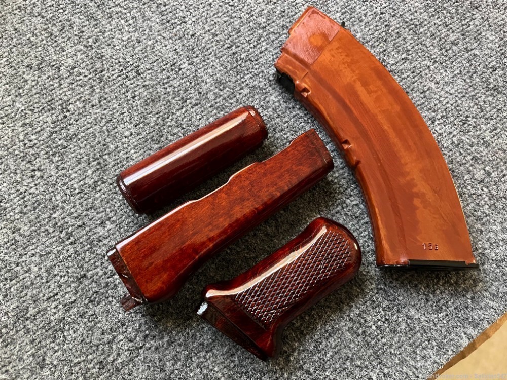 Rare Original Bulgarian Milled SAM7SF Handguard Set + Matching Pistol Grip-img-8