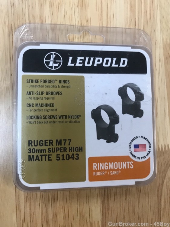 Leupold Ruger / Sako 30mm super high matte rings new-img-0