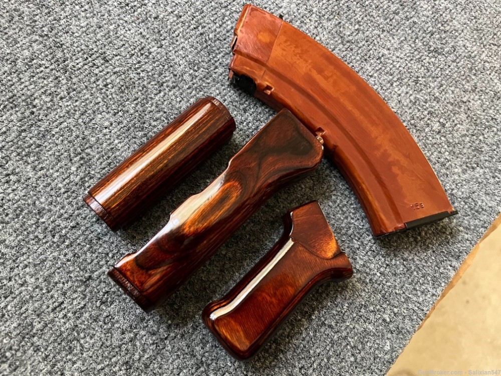 Milled SAM7SF Laminate Wood Handguard Set + Matching Pistol Grip-img-2