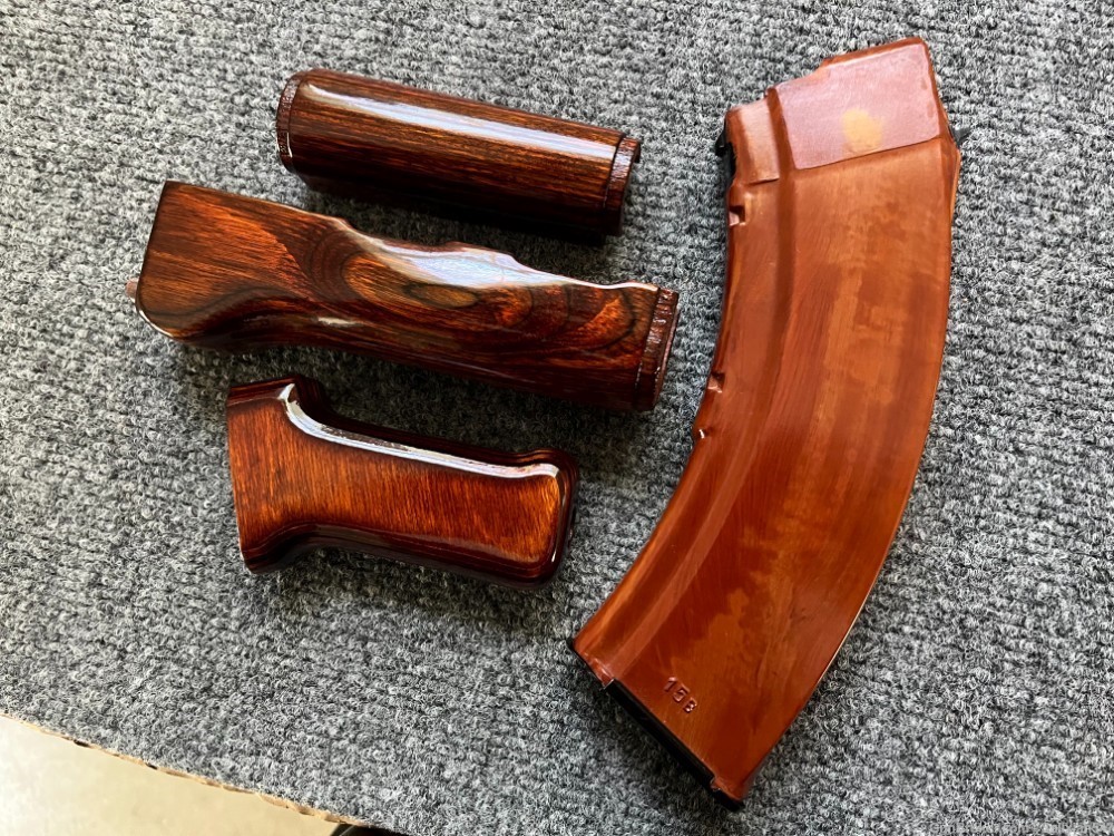 Milled SAM7SF Laminate Wood Handguard Set + Matching Pistol Grip-img-5