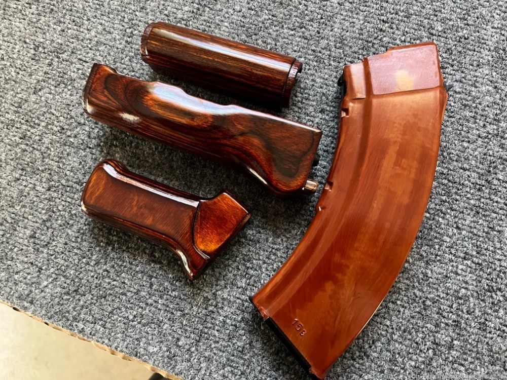 Milled SAM7SF Laminate Wood Handguard Set + Matching Pistol Grip-img-6