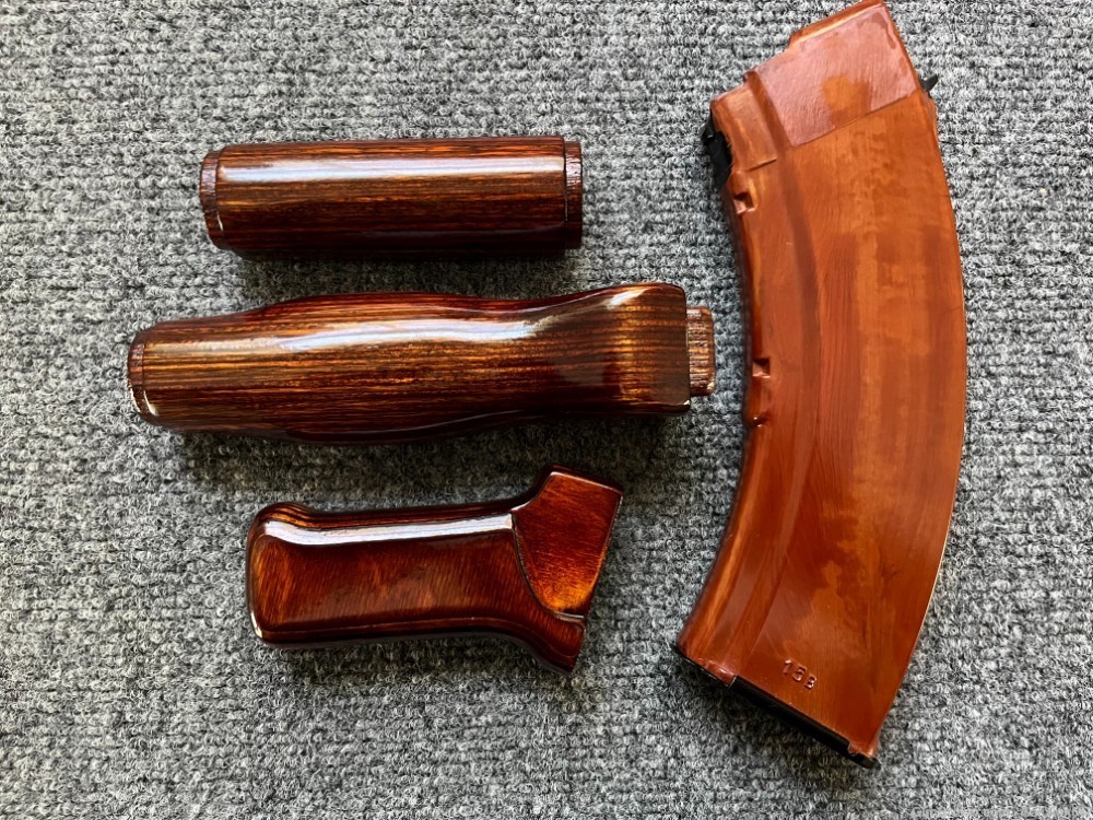 Milled SAM7SF Laminate Wood Handguard Set + Matching Pistol Grip-img-7