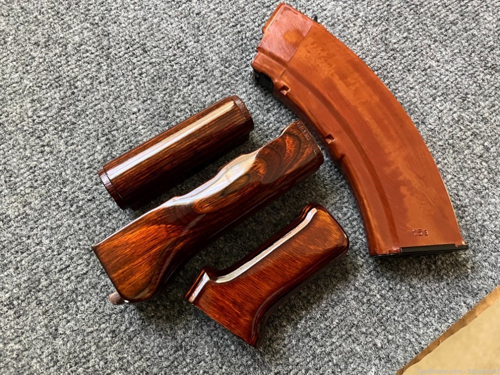 Milled SAM7SF Laminate Wood Handguard Set + Matching Pistol Grip-img-4