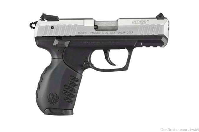 3607 ruger sr22 22lr .22 lr new 10rd ss semi auto ruger pistol-img-0
