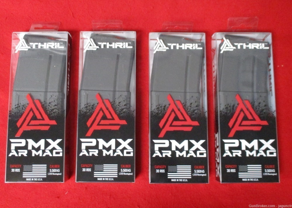 SET OF 4 THRIL PMX AR .223/5.56X45 30RD MAGAZINES 2302NTMAG40S-img-0