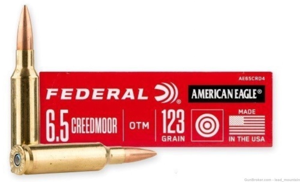 Federal American Eagle 6.5 Creedmoor 123 gr OTM 20rd Box-img-0