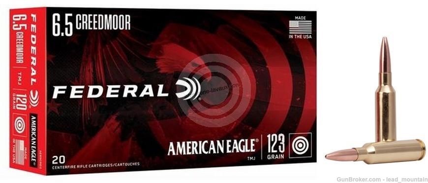 Federal American Eagle 6.5 Creedmoor 123 gr OTM 20rd Box-img-1