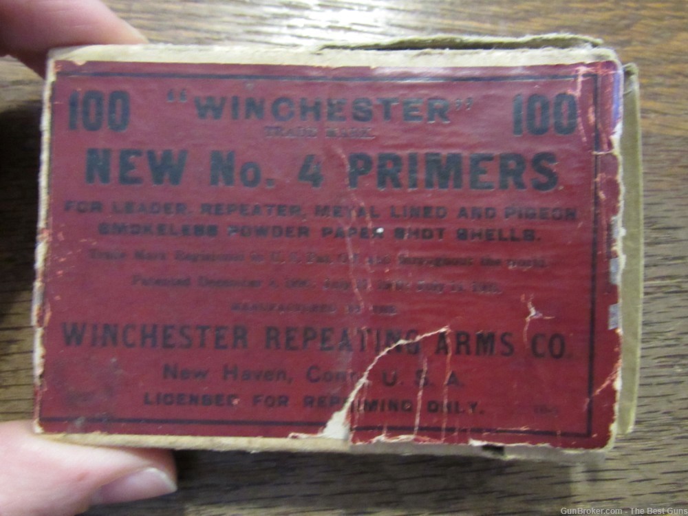 130 Ct Winchester New No 4 Shotshell Primers Boxes Shotgun Shell Repriming-img-1