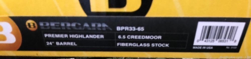 Bergara Premier Highlander 6.5 Creed 24"BL -img-3