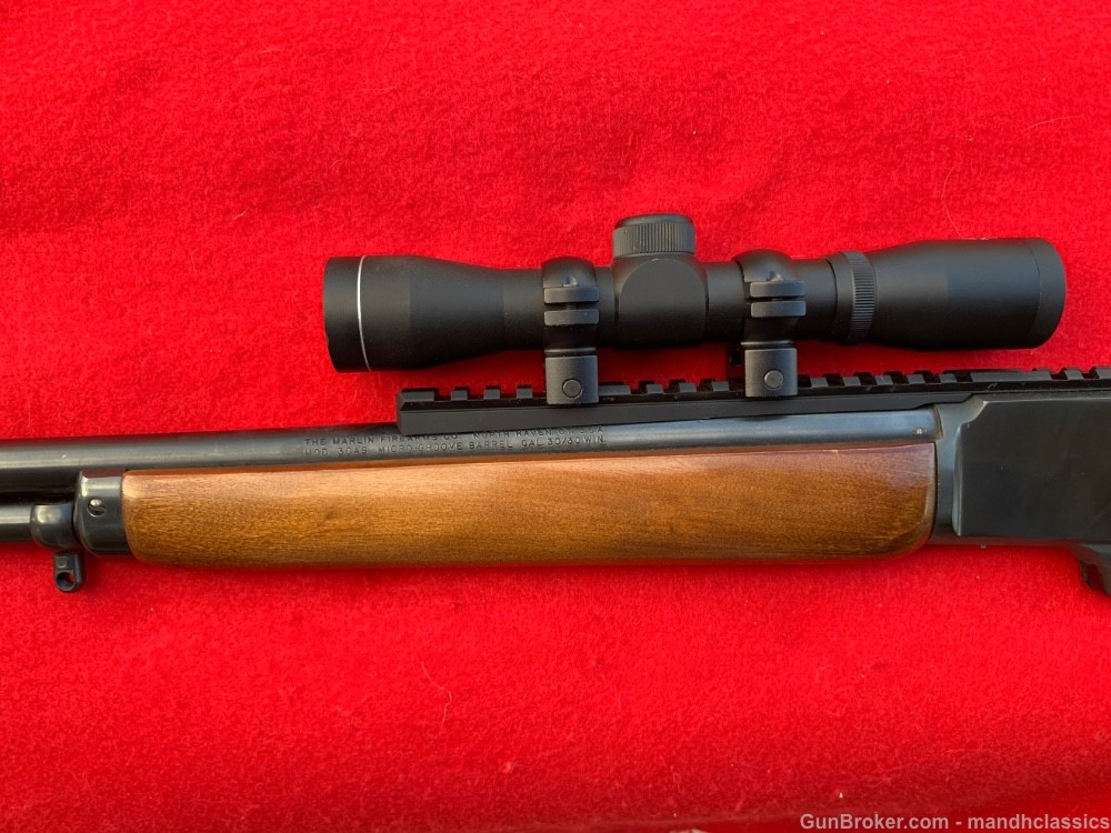Nice Marlin 30 AS, 30-30, blued, wood, 20" bbl, JM stamped, scout scope-img-11