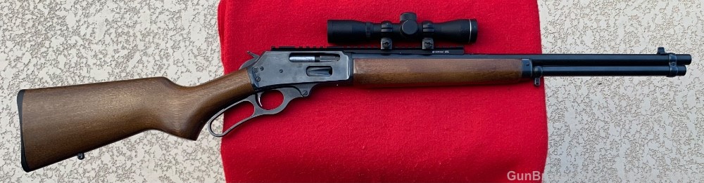 Nice Marlin 30 AS, 30-30, blued, wood, 20" bbl, JM stamped, scout scope-img-0