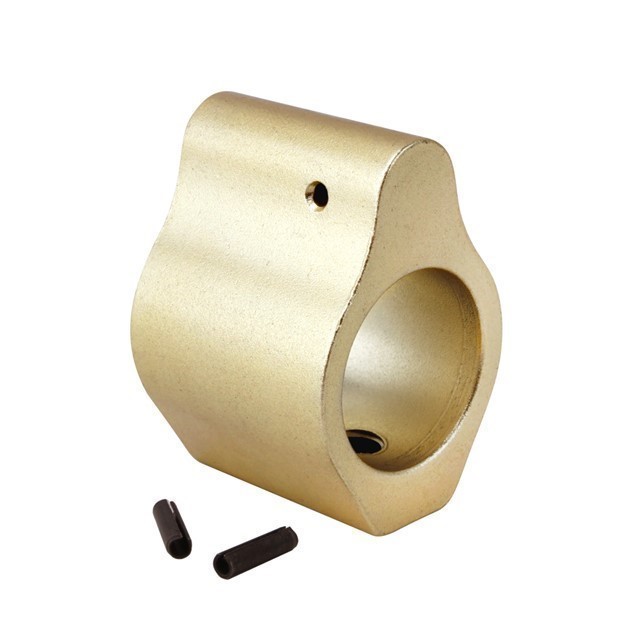 AR15 AR10 0.750 Low Profile Micro Mini Gas Block - TRUMP GOLD-img-0