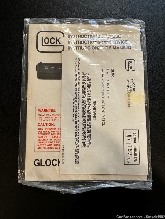 Gen 2 Glock 19 DV 1988 Tupperware Manual Preban Austrian Proofed PAPERWORK-img-17
