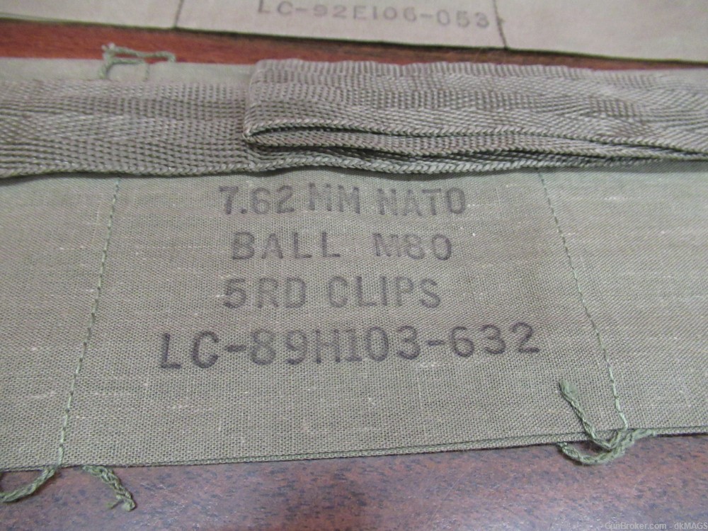 5 USGI M14 Ammo Bandolier Belts 7.62 NATO 308 Winchester M-14-img-1