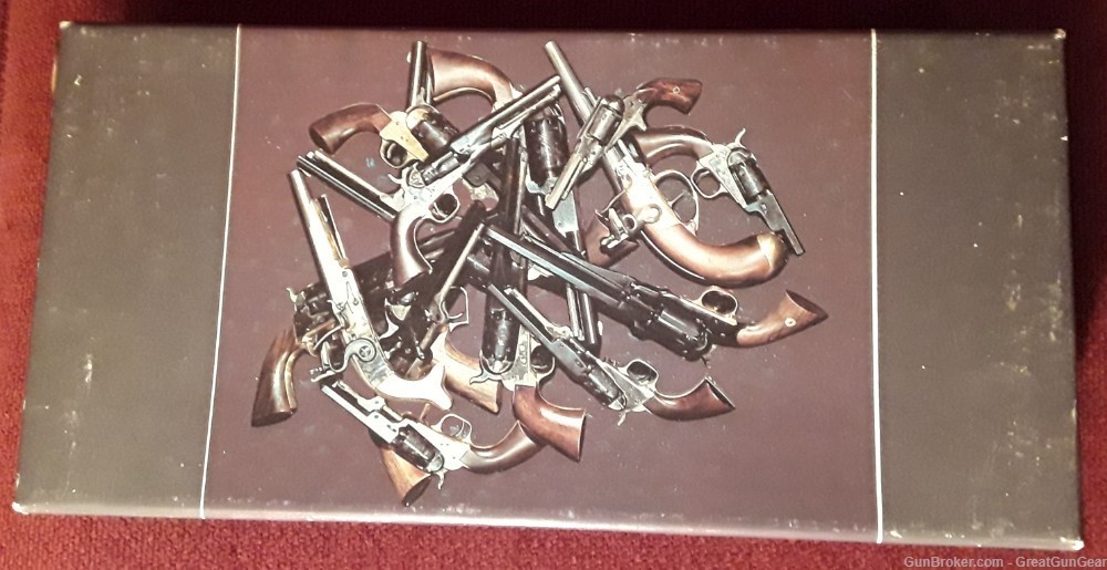 Vintage Armi San Marco 1851 Colt Navy Percussion Revolver Factory Empty Box-img-0