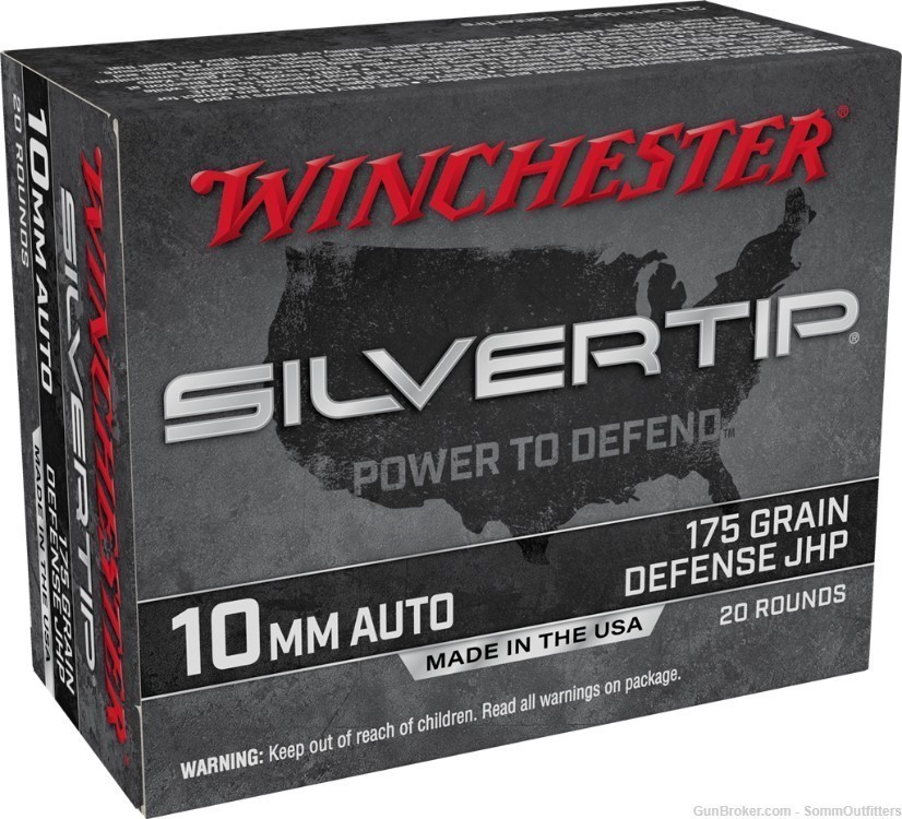 Winchester 10mm 175gr Silvertip Self Defense-img-0