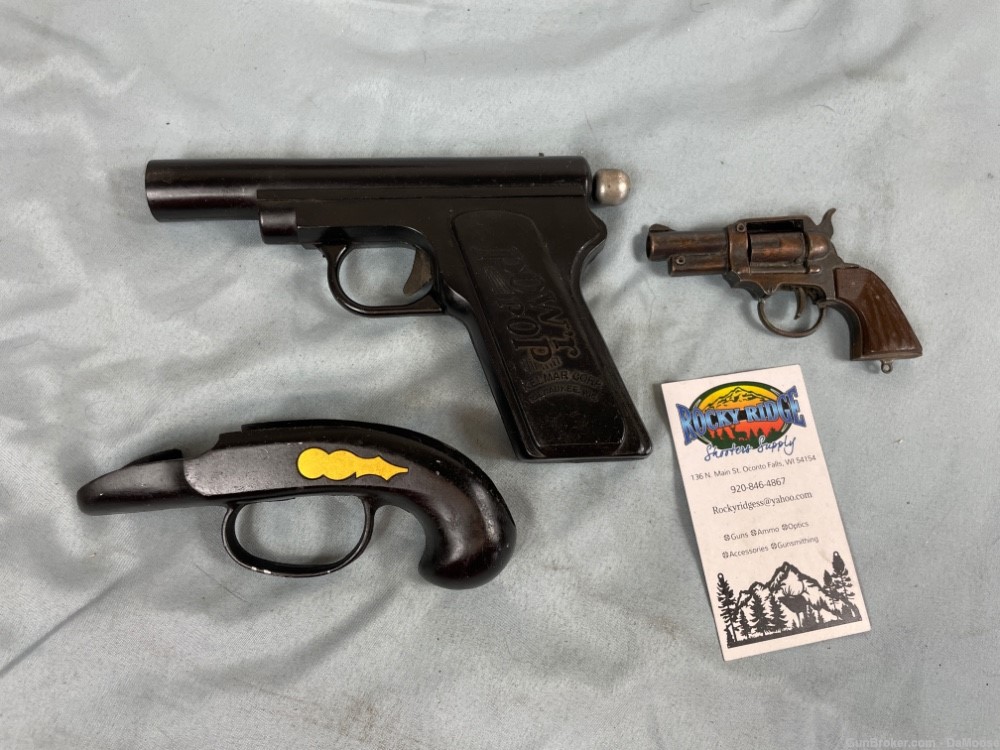 Vintage Toy / Replica Gun Pistol Lot! Pow'r Pop Milwaukee WI-img-0