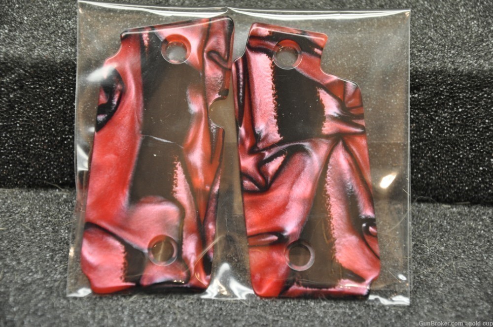 Sig P238 08 grips Faux Marble lite Red-img-3