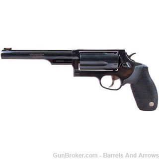 Taurus 2-441061MAG Judge Revolver 45 LC, 6.5 in, Ribbed Rubber Grp, 5 Rnd-img-0