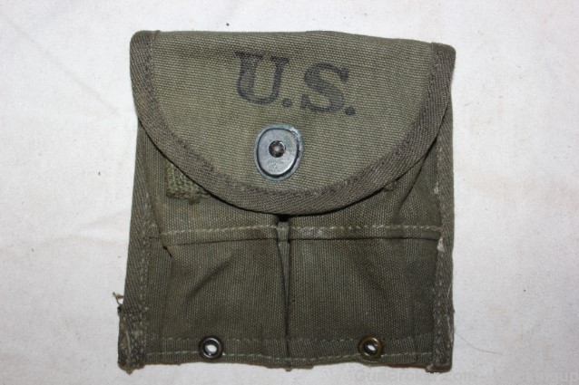 10 US Military Issue Korean Era M1 Carbine 15 RD Magazine Pouch lot 10-img-4