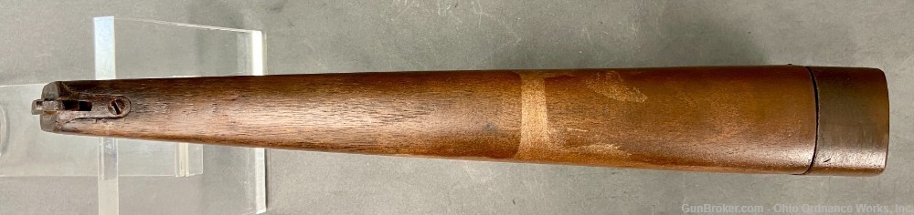 Original WWI Vintage Mauser C96 Broomhandle Walnut Shoulder Stock-img-2