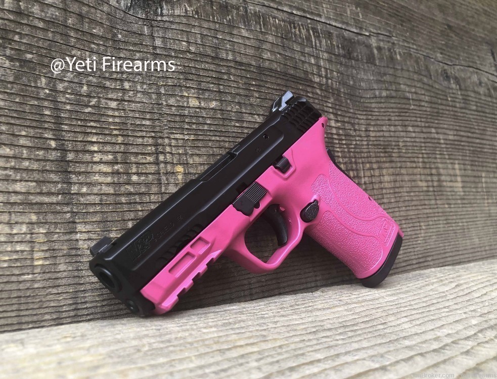 Smith & Wesson M&P 9 Shield EZ 9mm Raspberry Pink Cerakote #12437 S&W-img-0