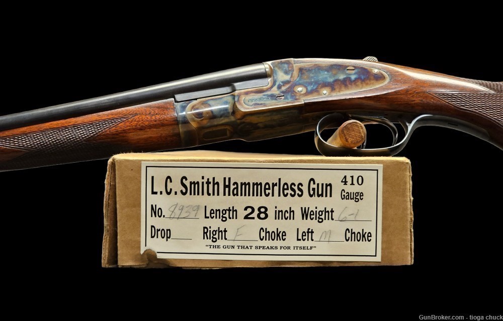 Ultra Rare L.C. Smith Field 410 Gauge (Unfired in Box) 28" MUSEUM QUALITY!-img-0
