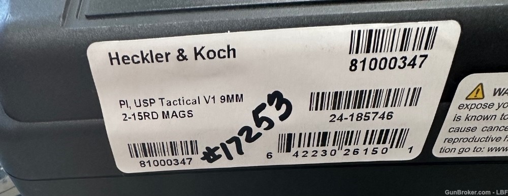 Heckler & Koch USP9 Tactical 9mm 4.86"BBL W/Decock H&K-img-3
