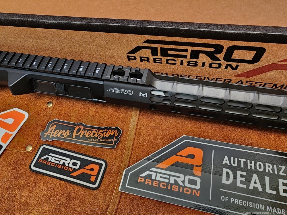Aero Precision M5 / AR10 18" 308 SS FLUTED 15" S-One Complete Upper BLK-img-2
