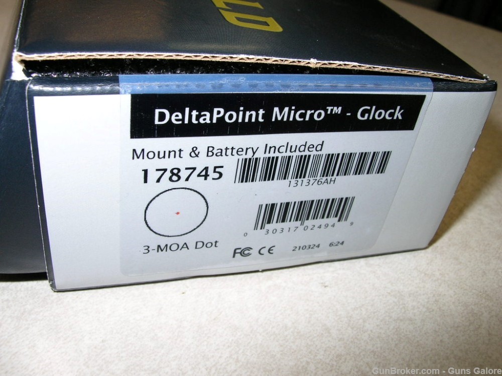Leupold DeltaPoint Micro red dot sight for Glock pistols BRAND NEW-img-18