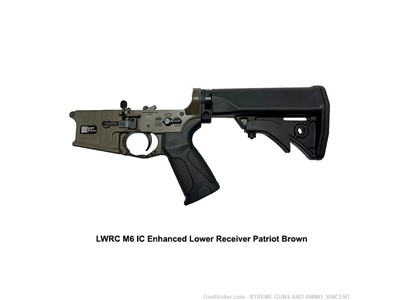 LWRC M6 IC ENHANCED AMBI LOWER RECEIVER PATRIOT BROWN W/ GEISSELE SSA-E