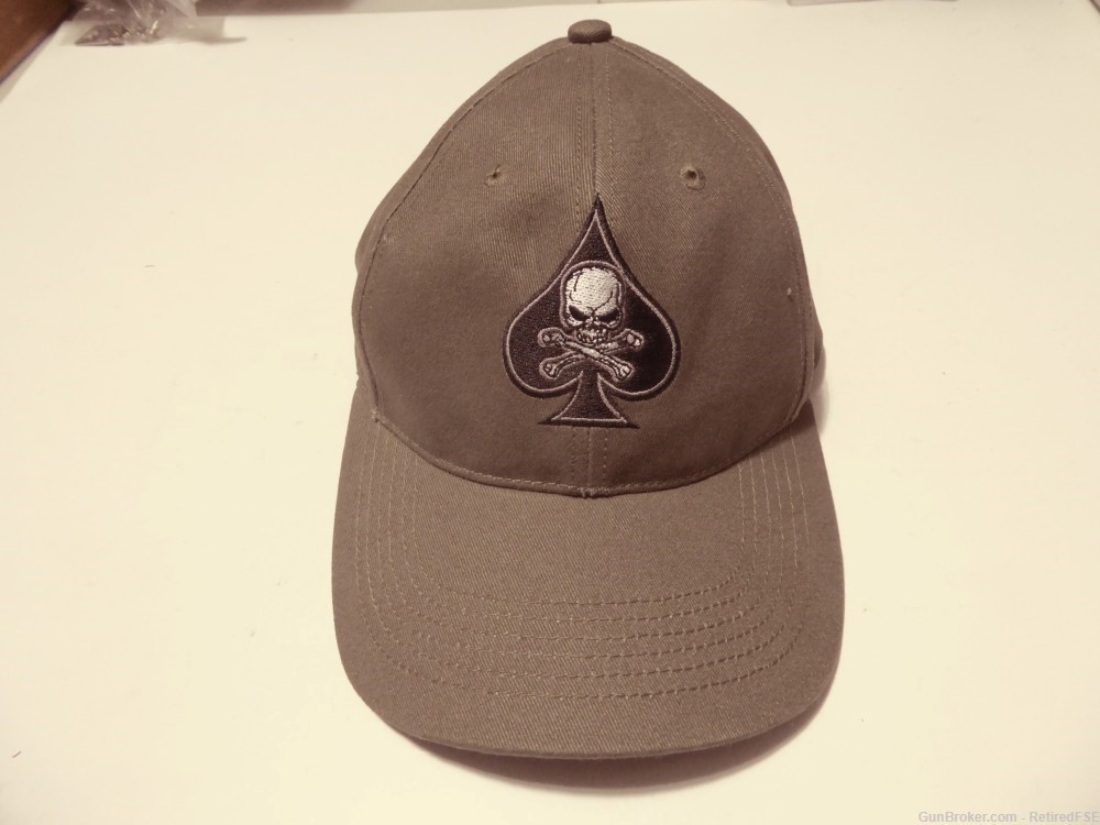 US Tactical Supply Co. Ace of Spades Ball Cap - OD Color Adjustable Size-img-0