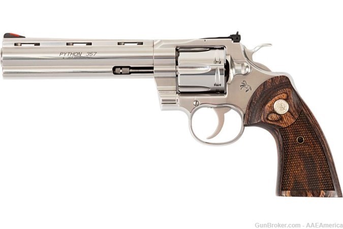 Colt Python .357 Magnum 6" Wood Grips-img-0
