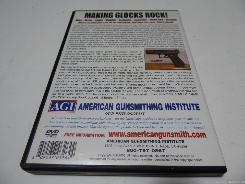  ULTIMATE GLOCK DVD - BY AMERICAN GUNSMITHING INSTITUTE-img-1