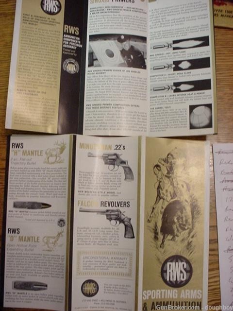 RWS .22 revolver Comanche Airmaster Krico Falcon Brochure-img-0