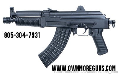 Arsenal SAM7K-44, Semi-automatic Pistol, AK, 7.62X39, 8.5" Hammer Forged Bl-img-0