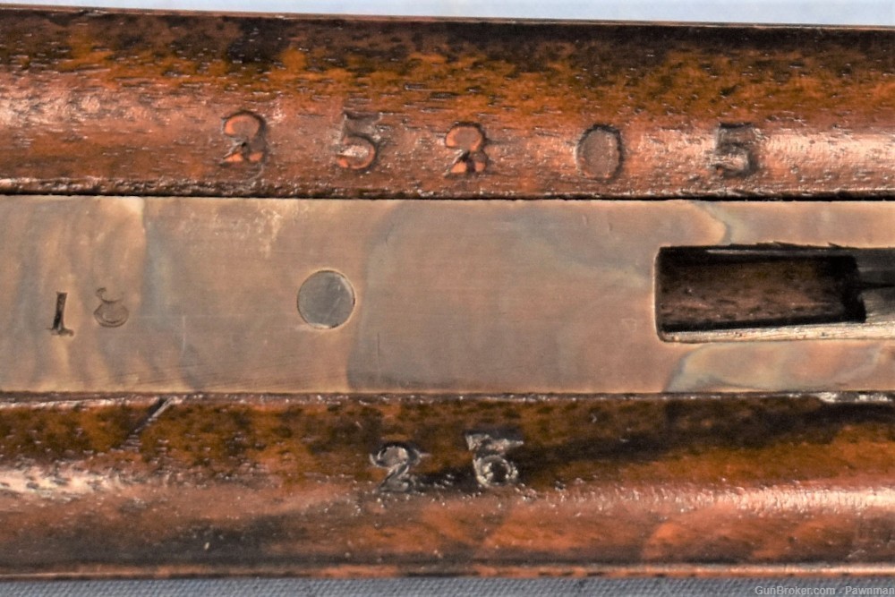 English Mortimer 12-gauge side-by-side black powder shotgun made 1855-1887-img-22
