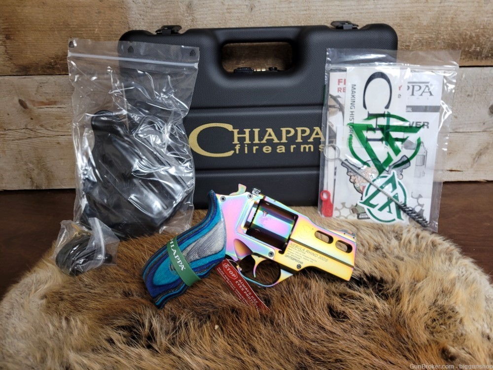 New Chiappa Rhino 30DS Nebula 357Mag 3"bbl W/ Case and Holster-img-0