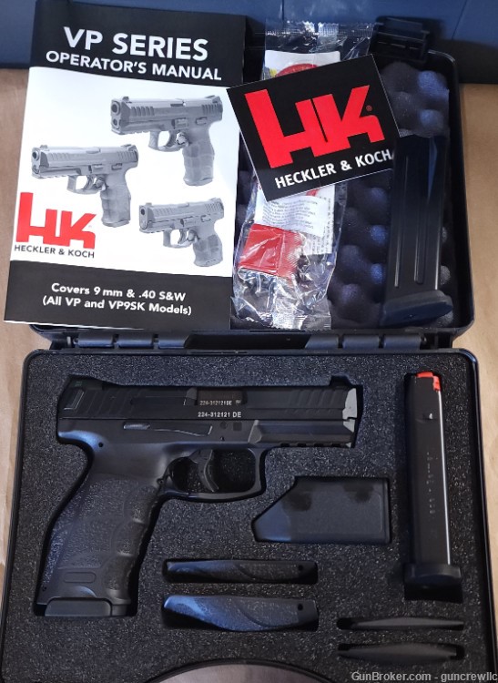 Heckler & Koch H&K VP9 81000284 HK VP-9 Black 9mm NS 3 Mags 4.1" Layaway-img-1