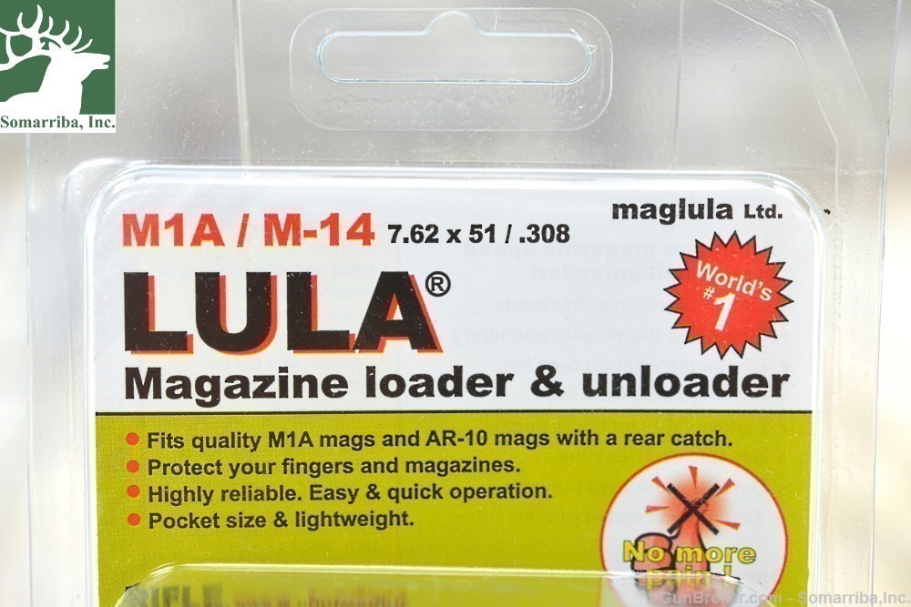 MAGLULA LU20B M1A/M14 LOADER AND UNLOADER 7.62MMX51MM & .308 WIN BLACK POLY-img-1
